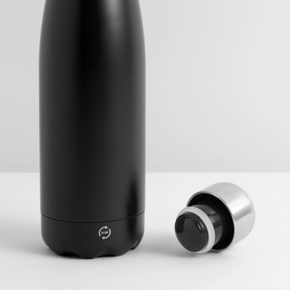 Thermosflasche 500 ml "Hebamme" - FLÜGELsichtbarmacher - Schwarz