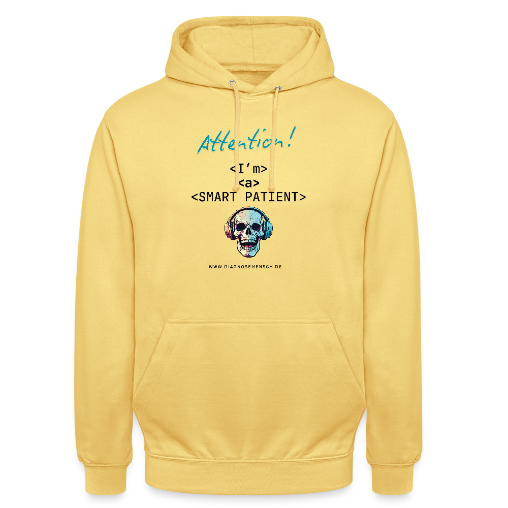 Unisex Hoodie "I'm a smart  patient" - Bad Boy - Zitronengelb