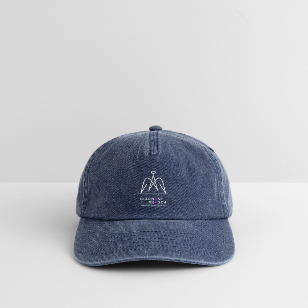 Relaxed Vintage Cap "Diagnose Mensch - ON" - Vintage Denim