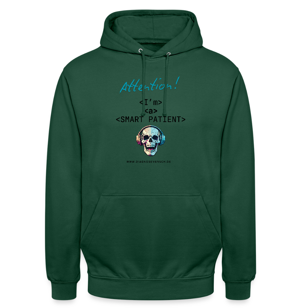 Unisex Hoodie "I'm a smart  patient" - Bad Boy - Flaschengrün