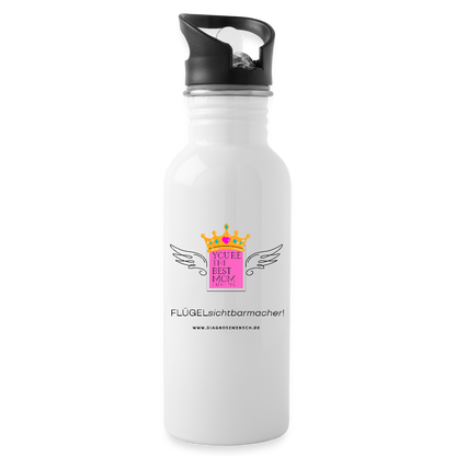 Trinkflasche "Flügel Mom" - Best Buddy - Weiß