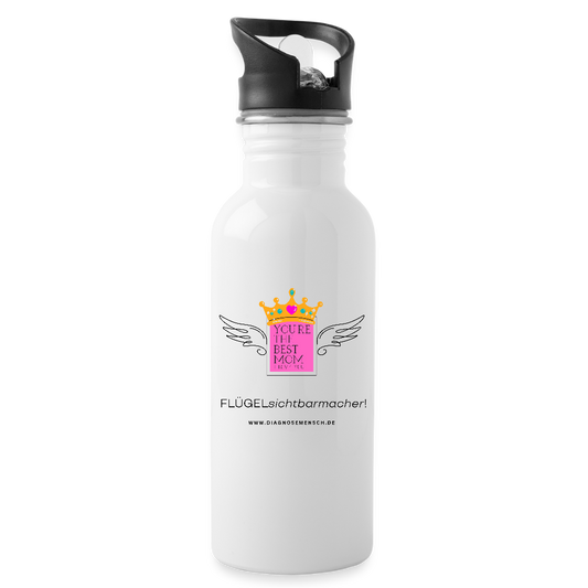 Trinkflasche "Flügel Mom" - Best Buddy - Weiß