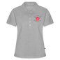 Frauen Premium Bio Polo Shirt "Hebamme"  - Best Buddy - Grau meliert