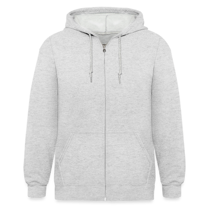 Unisex Heavyweight Kapuzenjacke "Hebamme" - Best Buddy - Weiß meliert