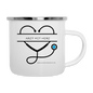 Emaille-Tasse "Arzt mit Herz" - Best Buddy - Weiß