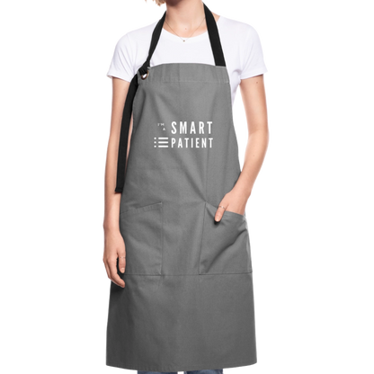 Kontrastschürze - Grau/Schwarz