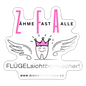 Sticker "ZFA"  - Best Buddy - Weiß glänzend