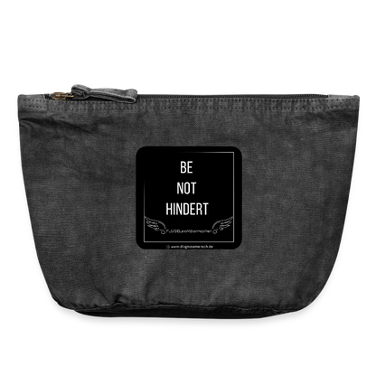 VINTAGE Täschchen "BE NOT HINDERT" - FLÜGELsichtbarmacher - Vintage Schwarz