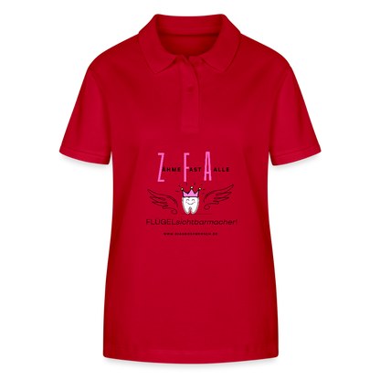 Frauen Bio-Poloshirt "ZFA" - Best Buddy - Rot