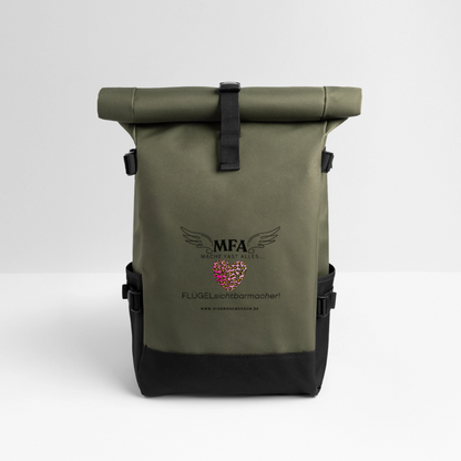 Rolltop Rucksack "MFA Leo" - Best Buddy - Olive/Schwarz