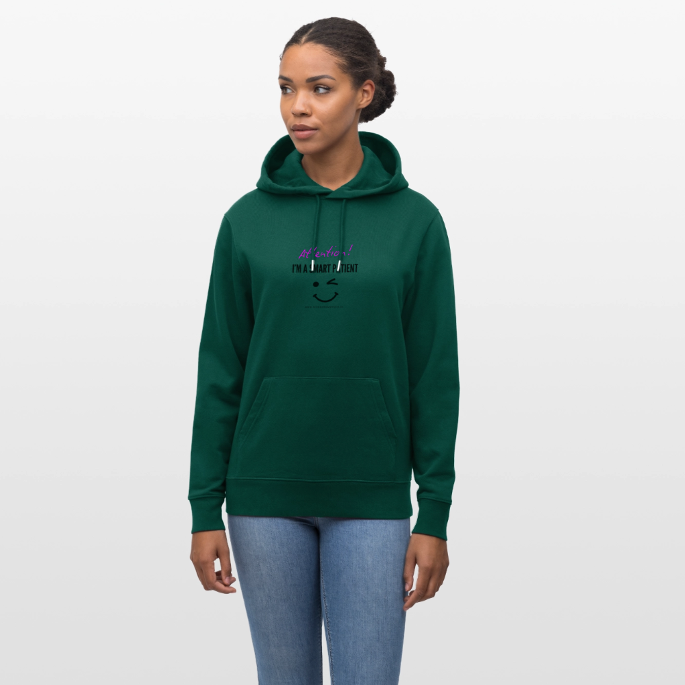 Bio-Hoodie CRUISER  "I'm a smart patient" - Funny - Forest