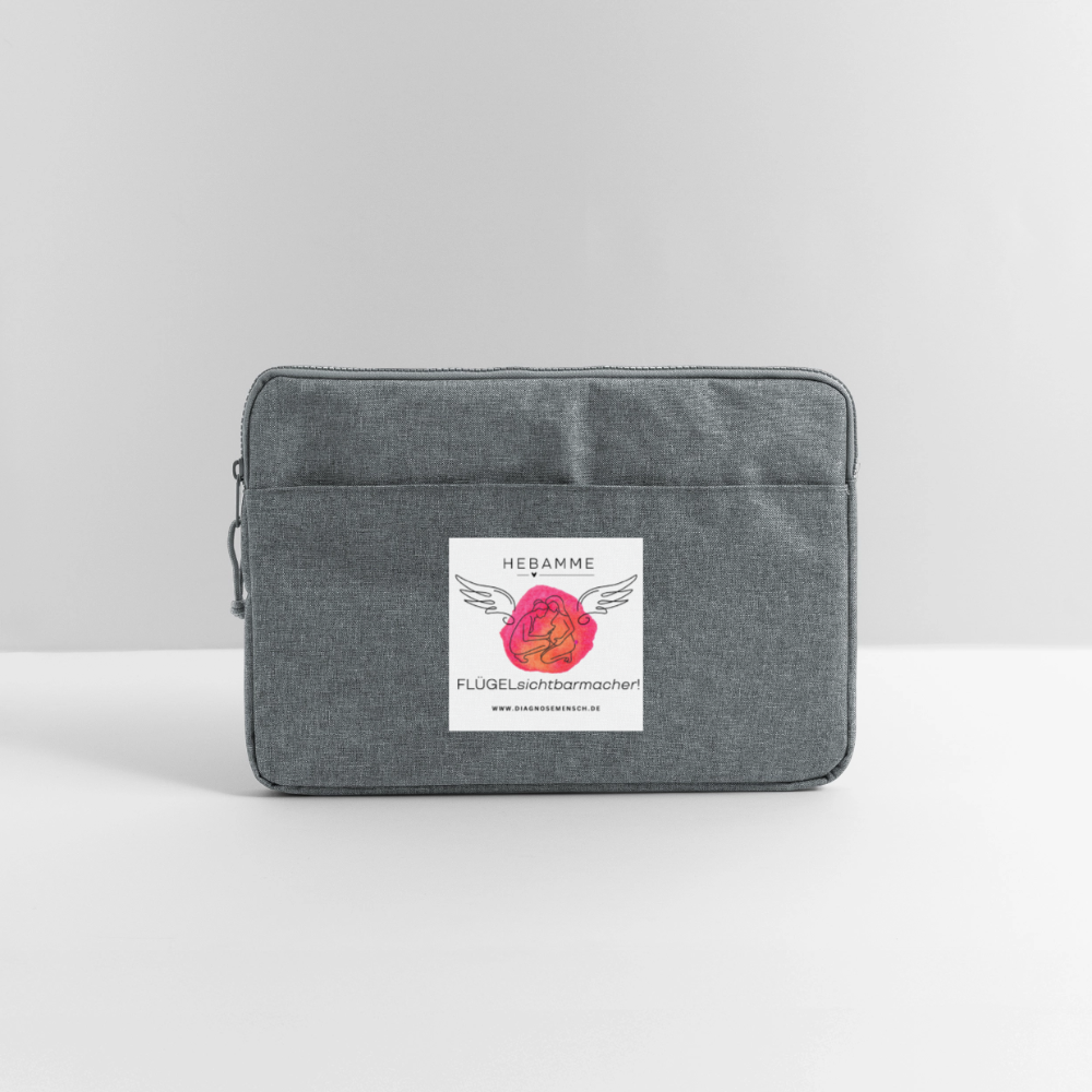 Laptoptasche 15" "Hebamme" - Best Buddy - Grau meliert