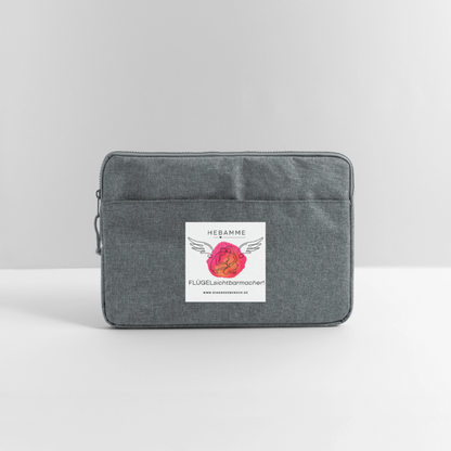 Laptoptasche 15" "Hebamme" - Best Buddy - Grau meliert