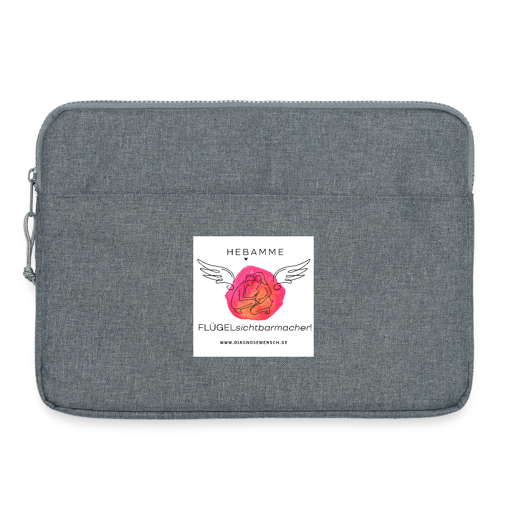 Laptoptasche 15" "Hebamme" - Best Buddy - Grau meliert