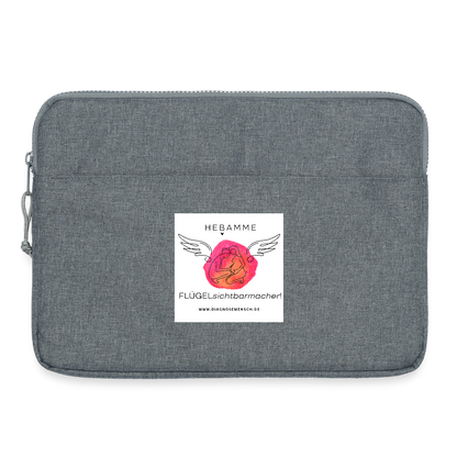 Laptoptasche 15" "Hebamme" - Best Buddy - Grau meliert