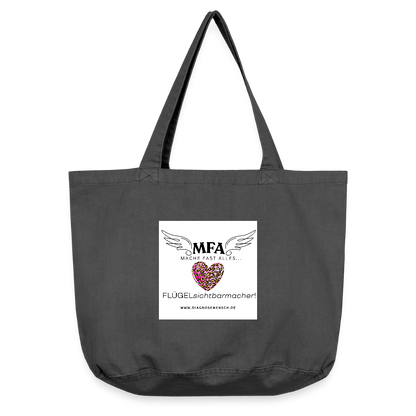 Vintage-Washed Shopper - Vintage Schwarz