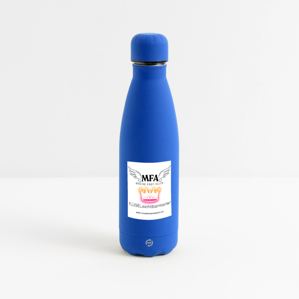 SOFT TOUCH Thermosflasche 500 ml "MFA CROWN" - Best Buddy - Königsblau
