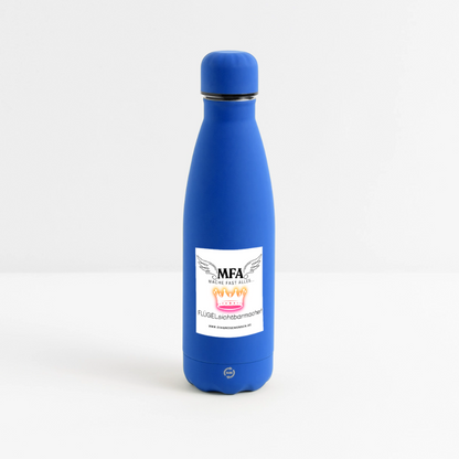 SOFT TOUCH Thermosflasche 500 ml "MFA CROWN" - Best Buddy - Königsblau