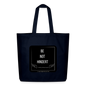 Midweight recycelter Stoffbeutel "BE NOT HINDERT - FLÜGELsichtbarmacher - Navy