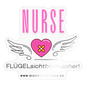 Sticker "Flügel Nurse" - Best Buddy - Transparent glänzend