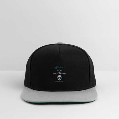 Snapback Cap "I'm a smart patient" - Bad Boy - Schwarz/Grau