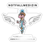 Sticker "Notfallmedizin" - FLÜGELsichtbarmacher - Weiß glänzend