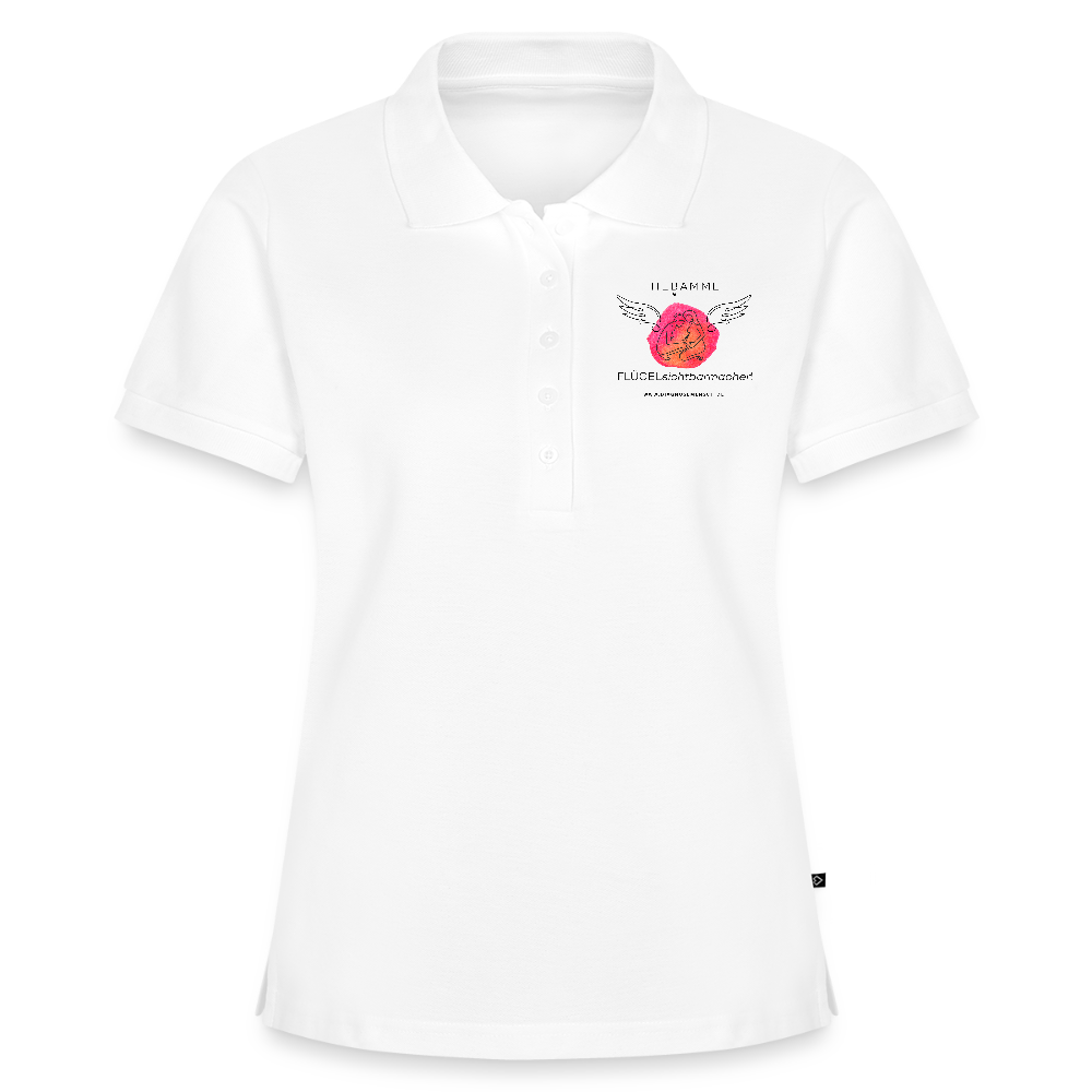 Frauen Premium Bio Polo Shirt "Hebamme"  - Best Buddy - Weiß