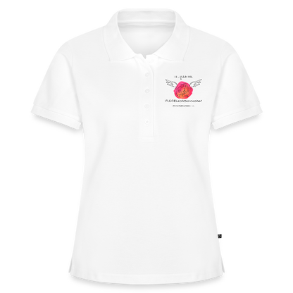 Frauen Premium Bio Polo Shirt "Hebamme"  - Best Buddy - Weiß