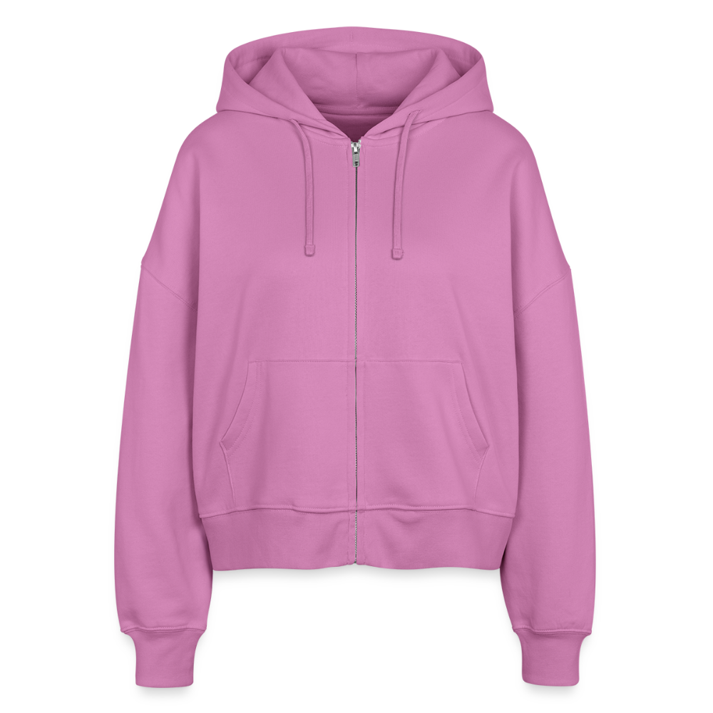 Frauen Bio Zip Hoodie "Hebamme" - Best Buddy - Pink