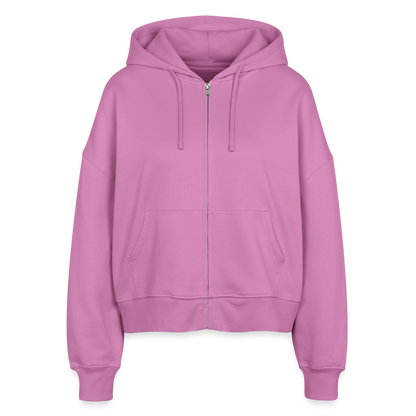 Frauen Bio Zip Hoodie "Hebamme" - Best Buddy - Pink
