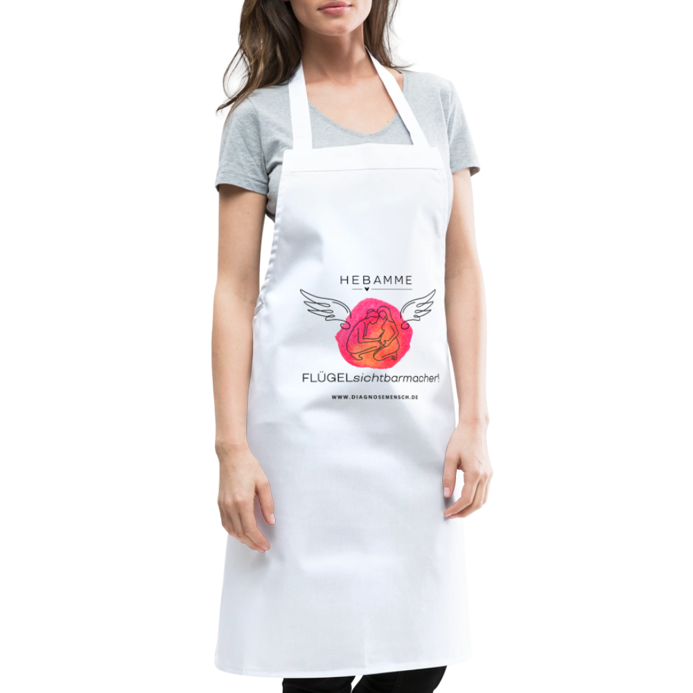 Kochschürze "Hebamme" - Best Buddy - Weiß
