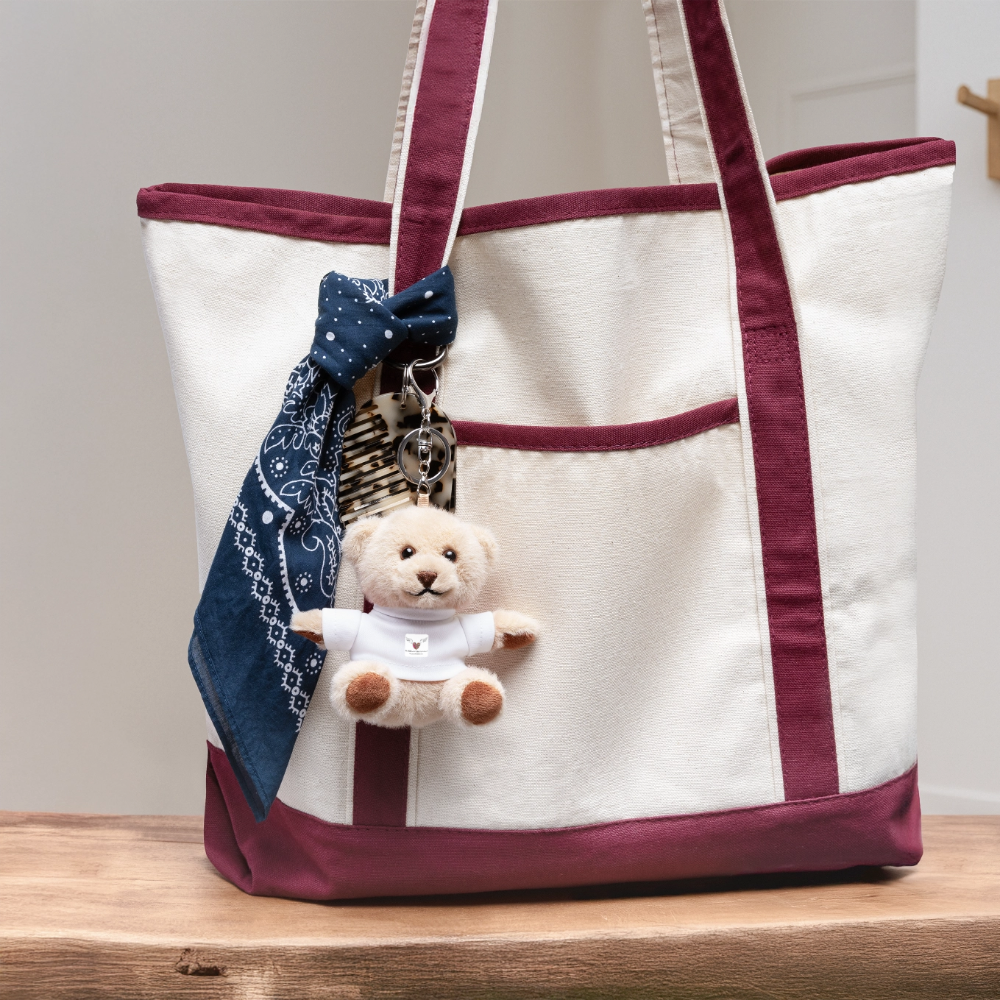 Kuscheltier Schlüsselanhänger "FLÜGELsichtbarmacher" - Best Buddy - Weiß