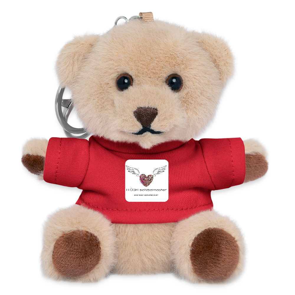 Kuscheltier Schlüsselanhänger "FLÜGELsichtbarmacher" - Best Buddy - Rot