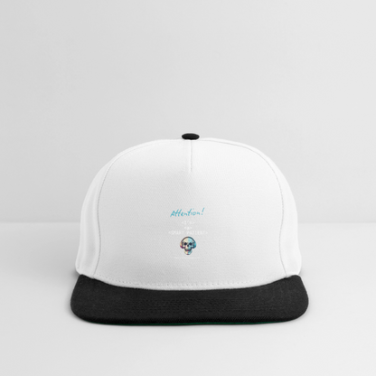 Snapback Cap "I'm a smart patient" - Bad Boy - Weiß/Schwarz