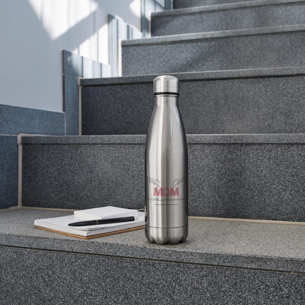 Isolierflasche "Flügel Mom" - Best Buddy - Lightsilver
