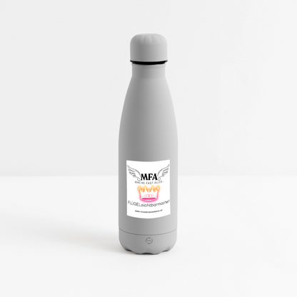 SOFT TOUCH Thermosflasche 500 ml "MFA CROWN" - Best Buddy - Grau