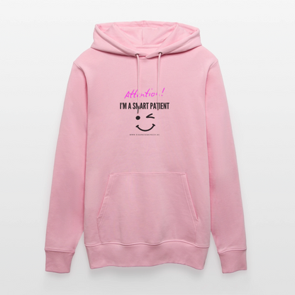 Bio-Hoodie CRUISER  "I'm a smart patient" - Funny - Hellrosa