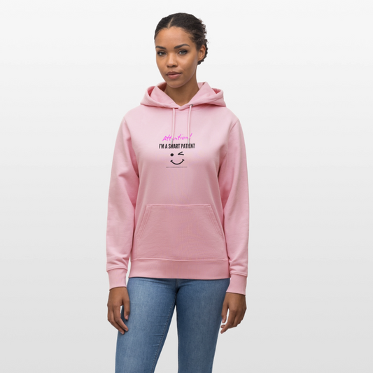 Bio-Hoodie CRUISER  "I'm a smart patient" - Funny - Hellrosa