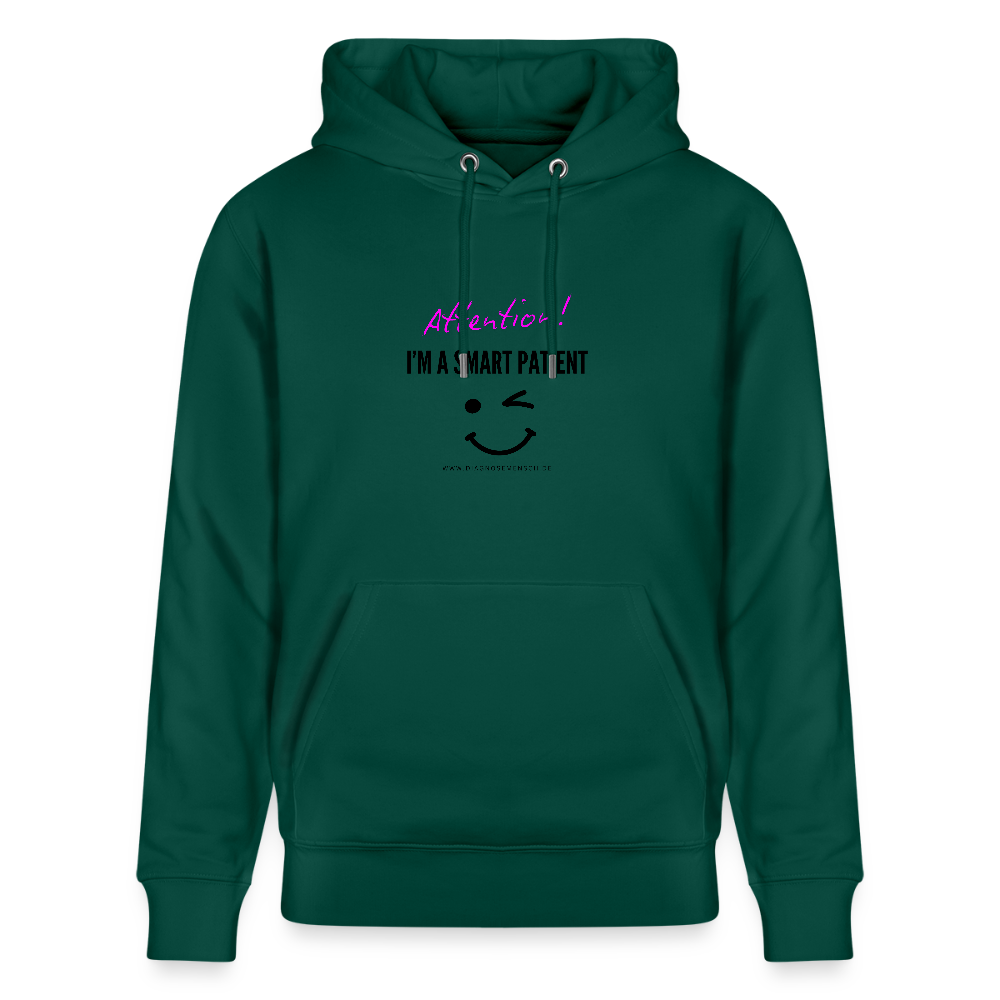Bio-Hoodie CRUISER  "I'm a smart patient" - Funny - Forest
