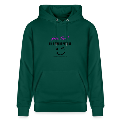 Bio-Hoodie CRUISER  "I'm a smart patient" - Funny - Forest