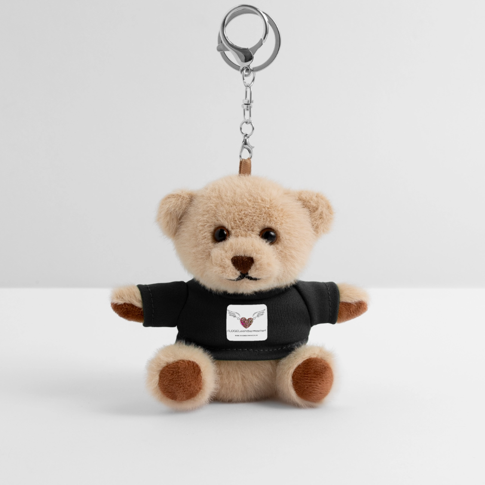 Kuscheltier Schlüsselanhänger "FLÜGELsichtbarmacher" - Best Buddy - Schwarz
