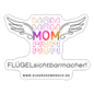 Sticker "Flügel Mom" - Best Buddy - Mattweiß