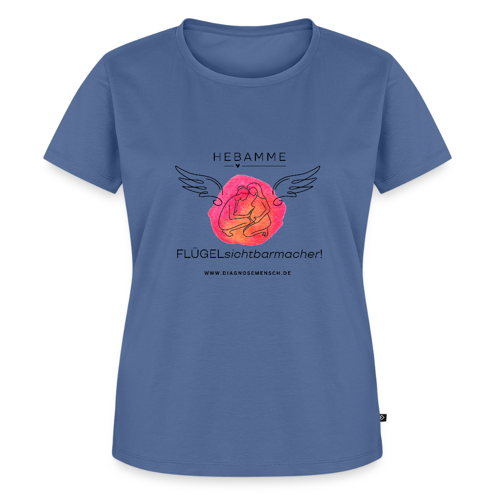 Frauen Premium T-Shirt "Hebamme" - Best Buddy - Taubenblau