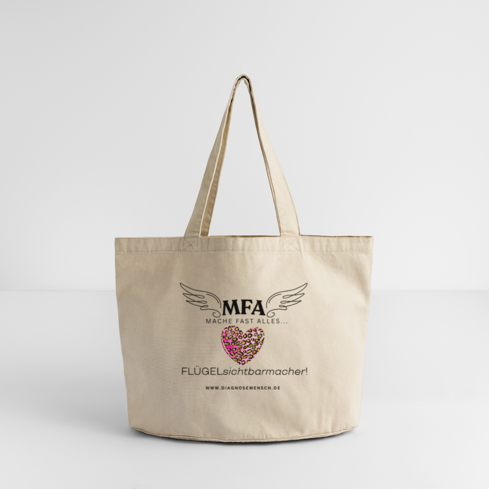 Vintage-Washed Shopper "MFA Leo" - Best Buddy - Vintage Sand 