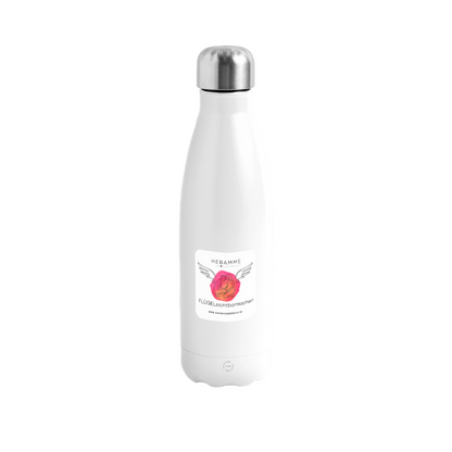 Thermosflasche 500 ml "Hebamme" - FLÜGELsichtbarmacher - Weiß