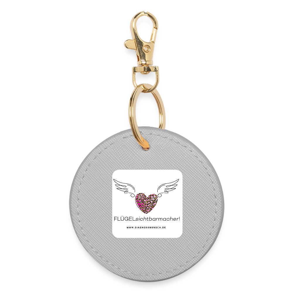 BOUTIQUE Schlüsselanhänger "FLÜGELsichtbarmacher" - Best Buddy - Grau