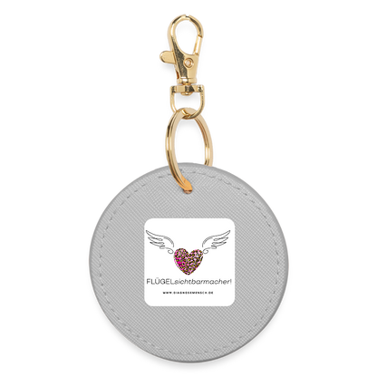 BOUTIQUE Schlüsselanhänger "FLÜGELsichtbarmacher" - Best Buddy - Grau