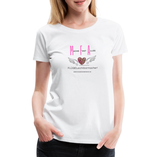Frauen Premium T-Shirt "MFA" - Best Buddy - Weiß