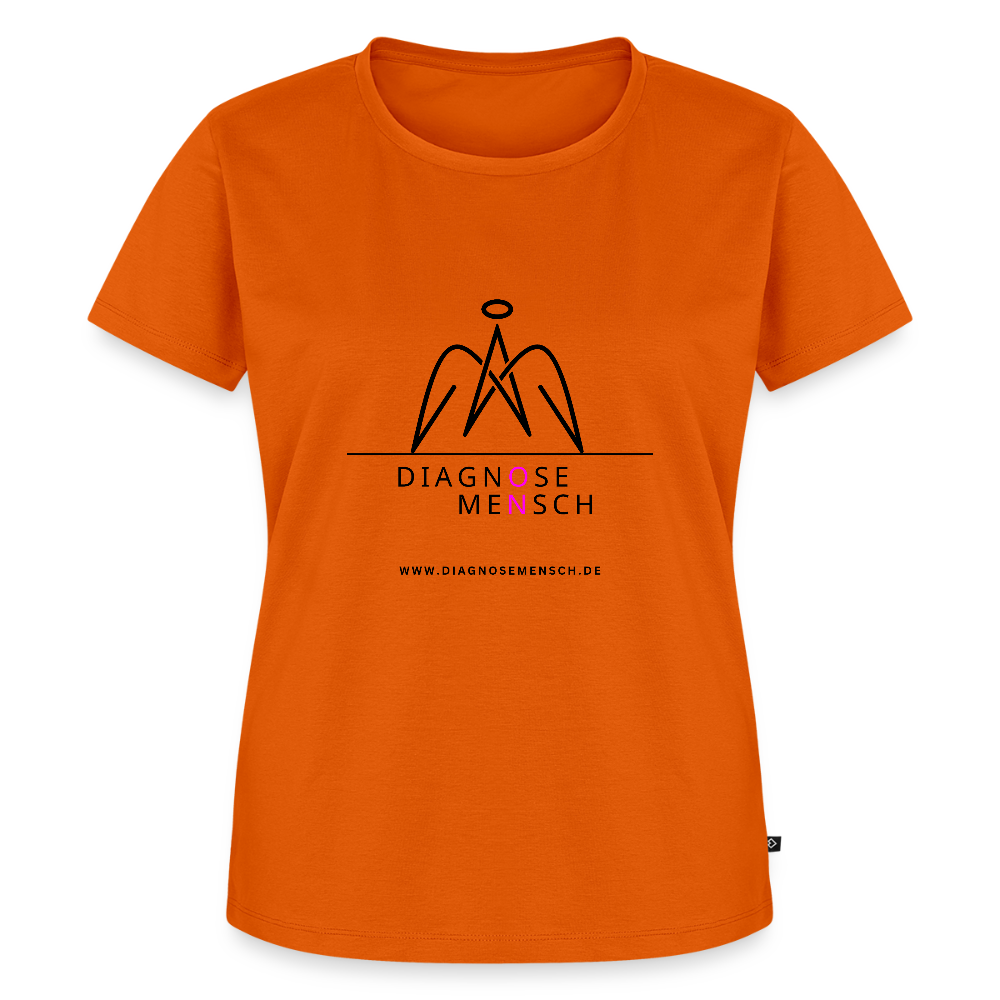 Frauen Premium T-Shirt  - "Diagnose Mensch! - Orange 
