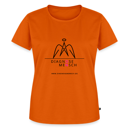 Frauen Premium T-Shirt  - "Diagnose Mensch! - Orange 
